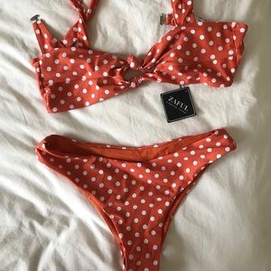 Brand new zaful bikini polka dot